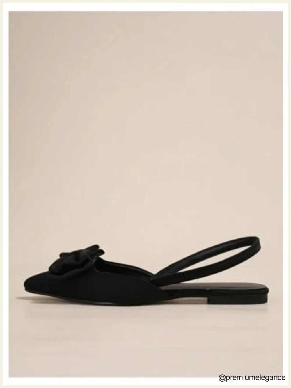 Faux Leather Pointed Toe Slingback Flats Women's Ankle Strap Dress Shoes